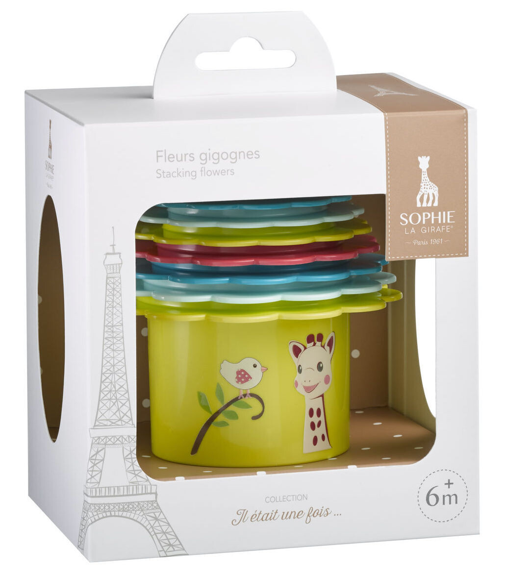 Sophie la girafe Stacking flowers