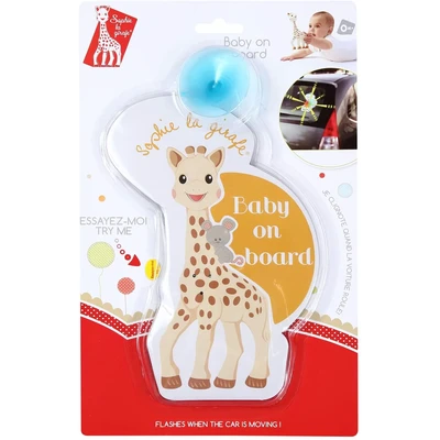 Sophie la girafe Flashing Baby on Board card