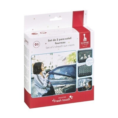 Sophie la girafe Set of 2 car &quot;sock&quot; sunshades