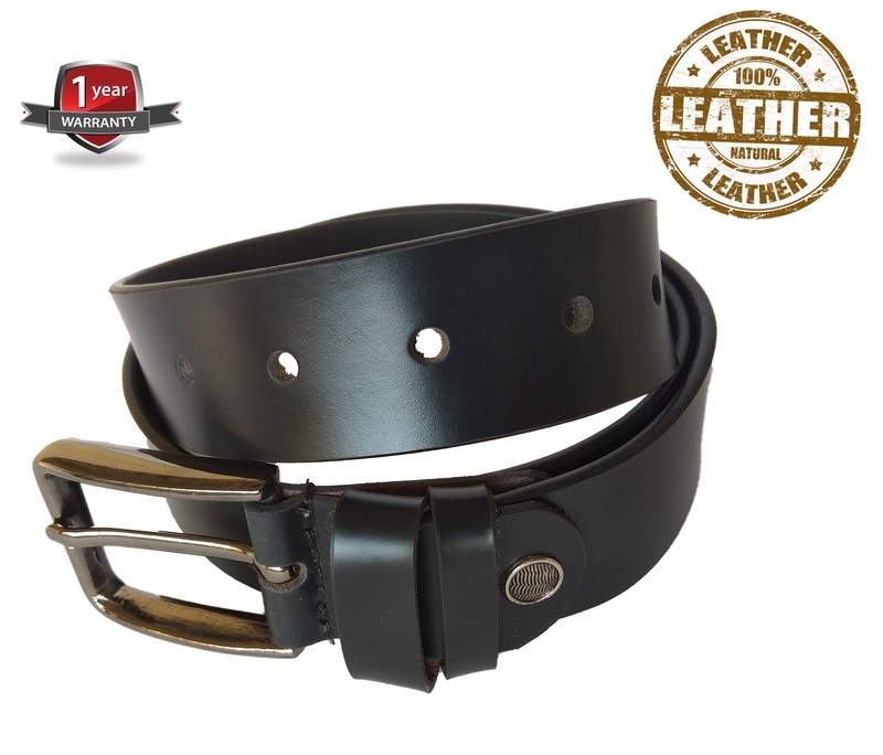 Red Eagle Style Men belt Black / 100% Genuine Leather Belts