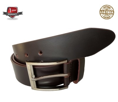 •	Red Eagle Style Men Belt Brown 100% Genuine Leather belt