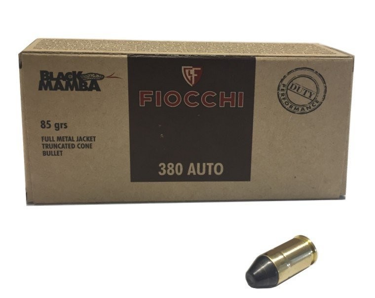 Fiocchi - 380 AUTO BLACK MAMBA 85 GRS