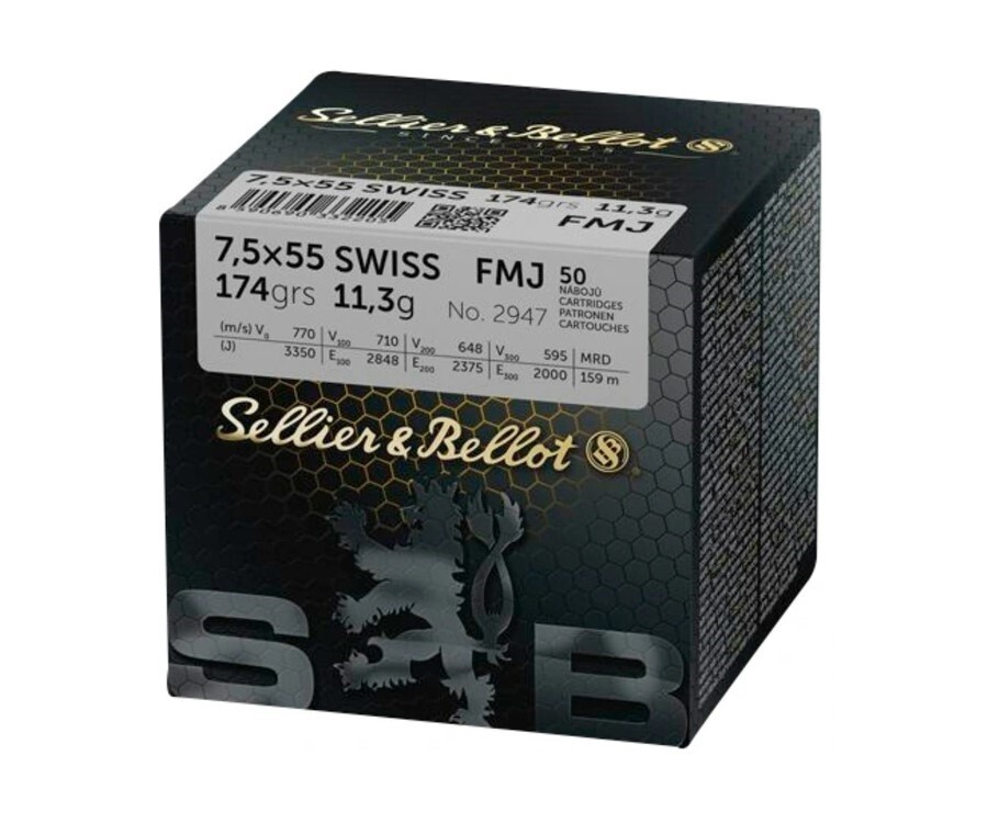 Sellier & Bellot - 7,5 Swiss  FMJ 174 GRS