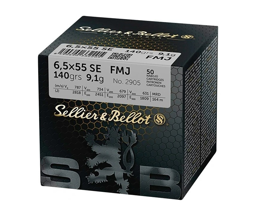 Sellier & Bellot - 6,5x55 SE  FMJ 140 GRS