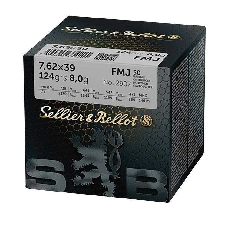 Sellier & Bellot - 7,62x39 FMJ 123 GRS