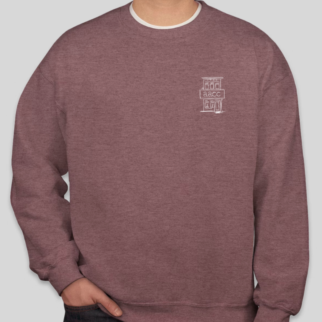 AACC Crewneck Heather Sport Dark Maroon