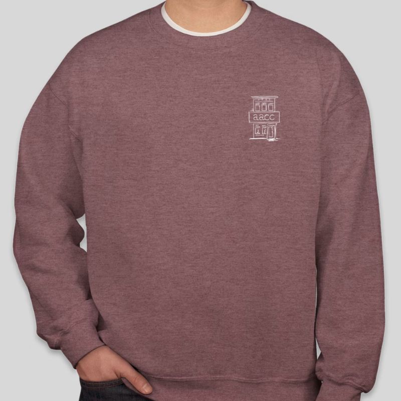AACC Crewneck Heather Sport Dark Maroon