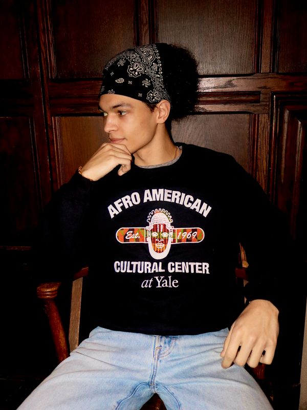 AFAM Kente Sweatshirt Black Small