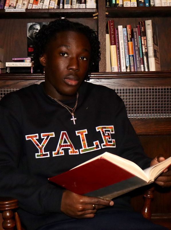 Yale Kente Sweatshirt Black Small