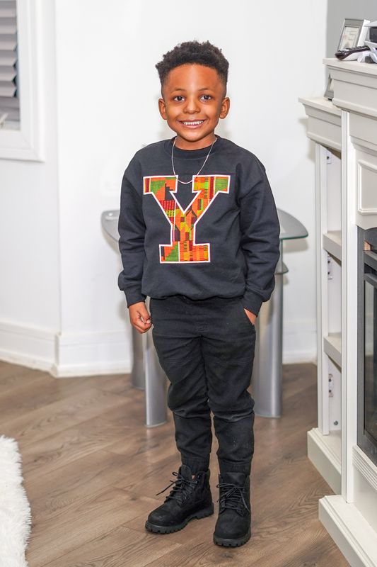 Kente "Y" Black (Youth)