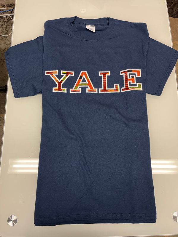 Kente Yale Short Sleeve Navy (Adult)