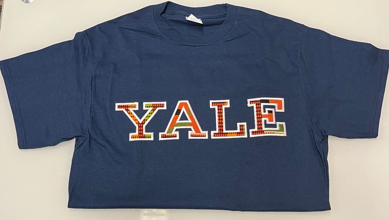Kente Yale Short Sleeve Navy (Adult)
