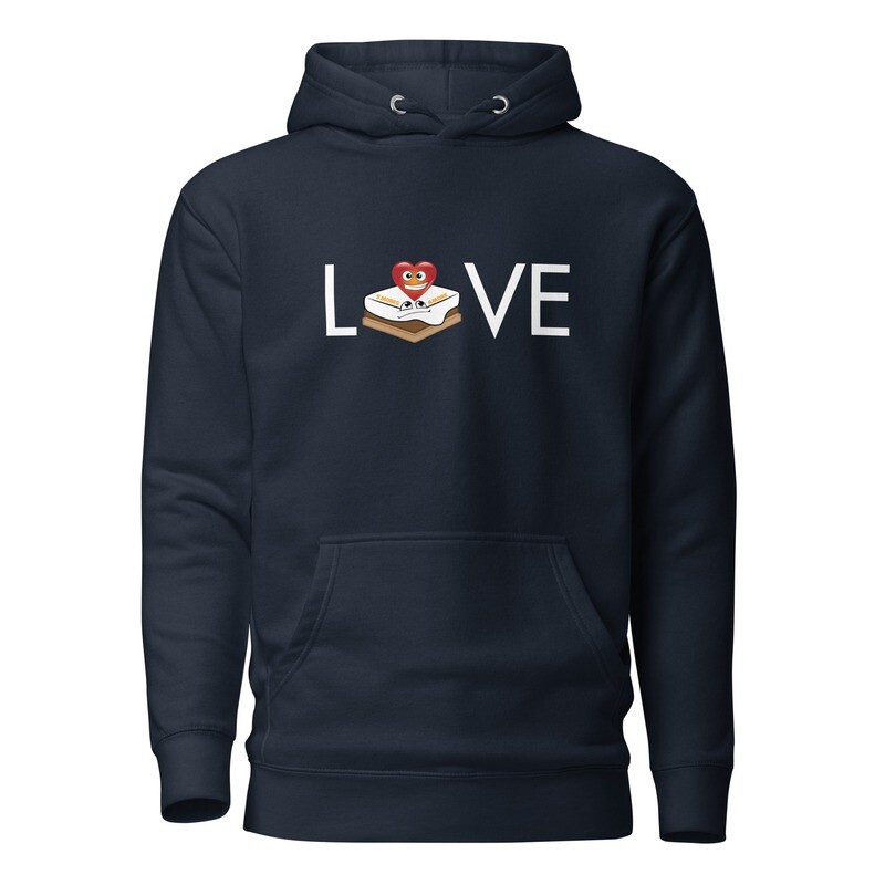 S&#39;mores Amore &quot;LOVE&quot; Hoodie (Navy)