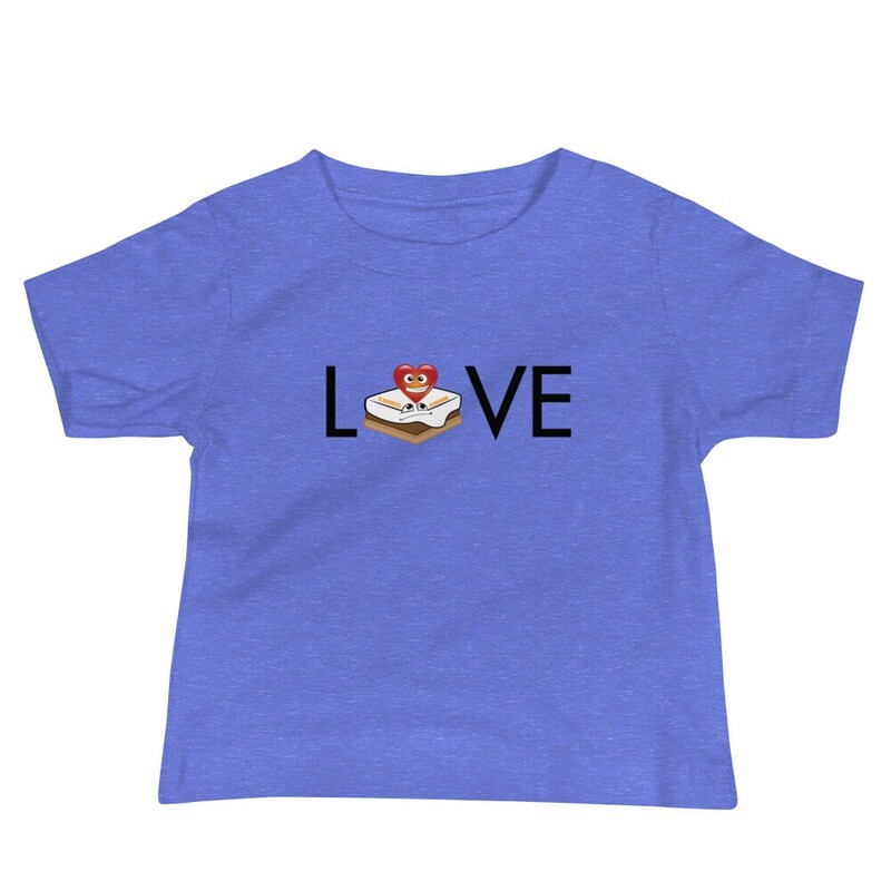 &quot;LOVE&quot; S&#39;mores Amore Baby Jersey Short Sleeve Tee