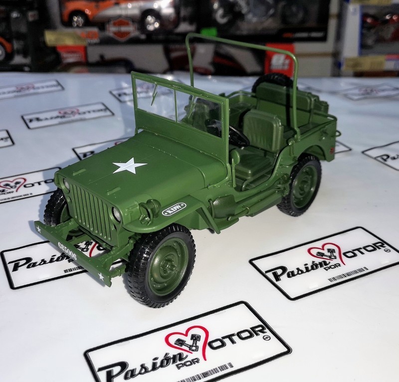 1:18 Jeep Tactical Willys MB 1941 Verde Militar KDW