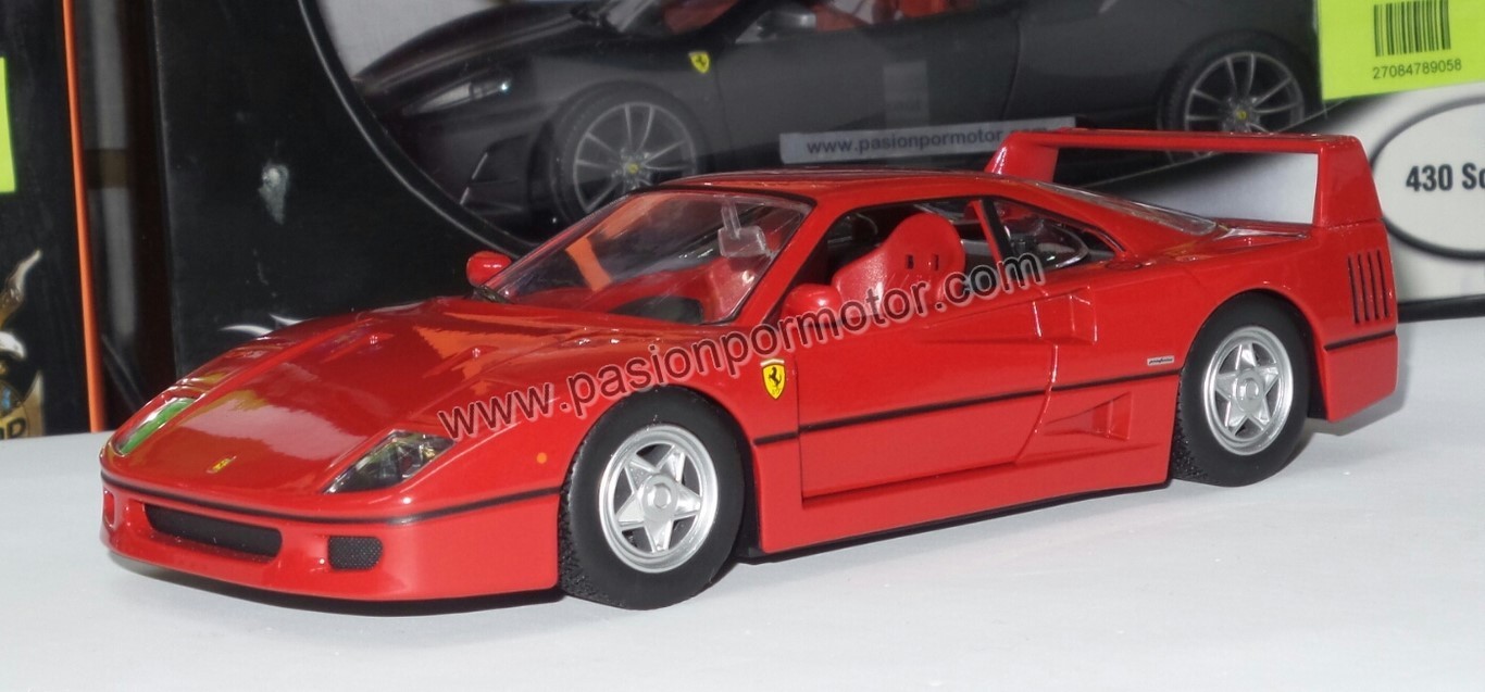 1:24 Ferrari F40 Coupe 1987 Rojo BBURAGO En Display A Granel