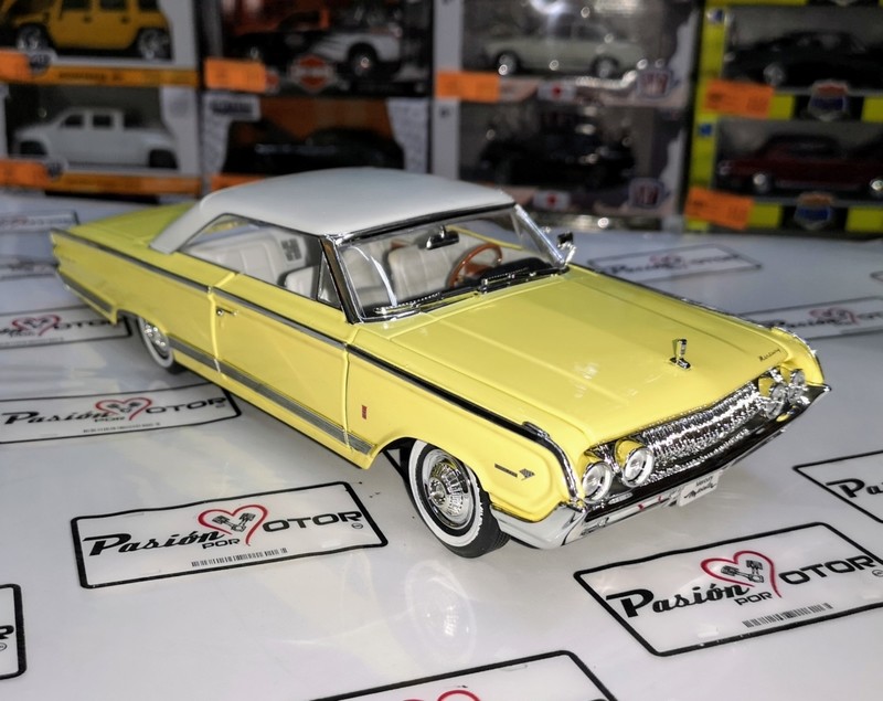 1:18 Mercury Marauder Coupe 1964 Amarillo Techo Blanco LUCKY DIE CAST