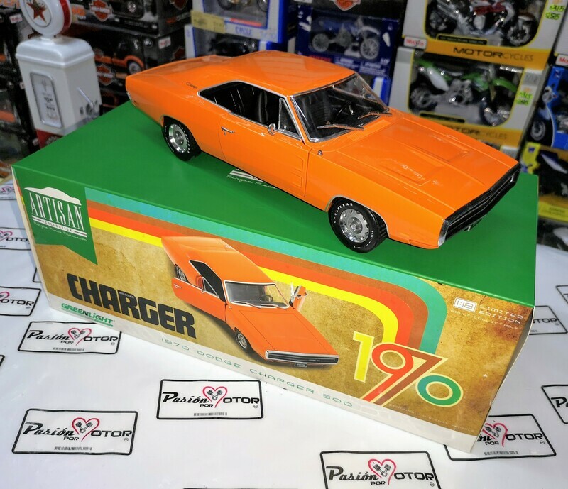 1:18 Dodge Charger 500 1970 Naranja GREENLIGHT Artisan