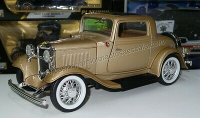 1:18 Ford 3 Window Coupe Ocre 1932 LUCKY DIE CAST Road Signature 00091