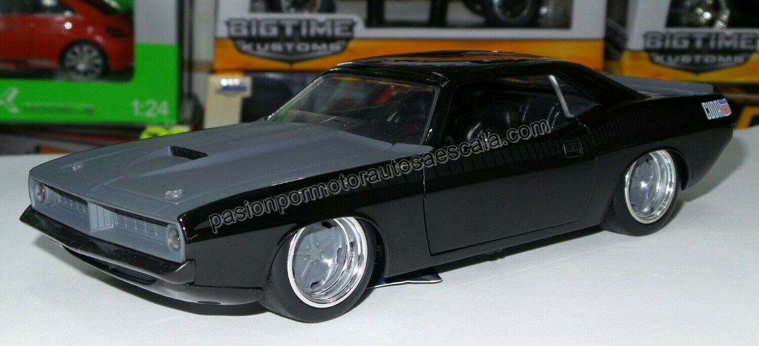 1:24 Plymouth Barracuda 1973 Negro Letty´s Rapido Y Furioso 7 JADA TOYS