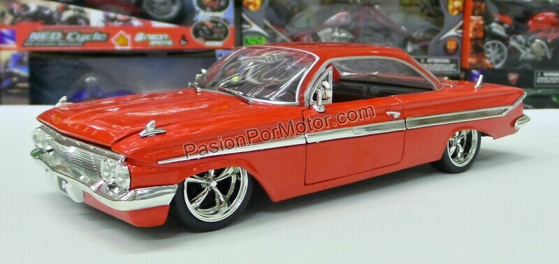 1:24 Chevrolet Impala 1961 Rojo Dom's Toretto Rapido Y Furioso 8 JADA TOYS