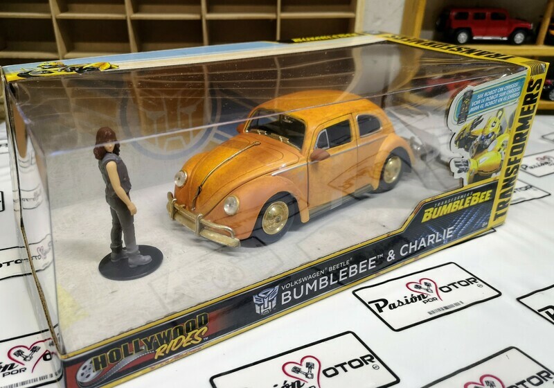 1:24 Volkswagen Beetle 1971 Bumblebee & Charlie  Jada Toys Hollywood Rides Transformers