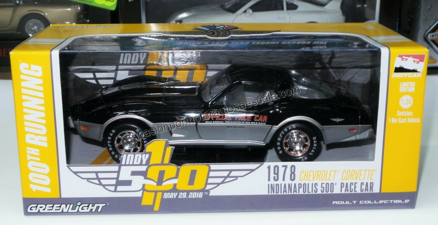 1:24 Chevrolet Corvette 1978 Indianapolis Indy 500 Pace Car Greenlight