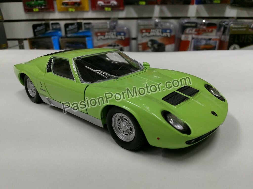 1:24 Lamborghini Miura P 400 S 1969 Verde Motor Max C Caja