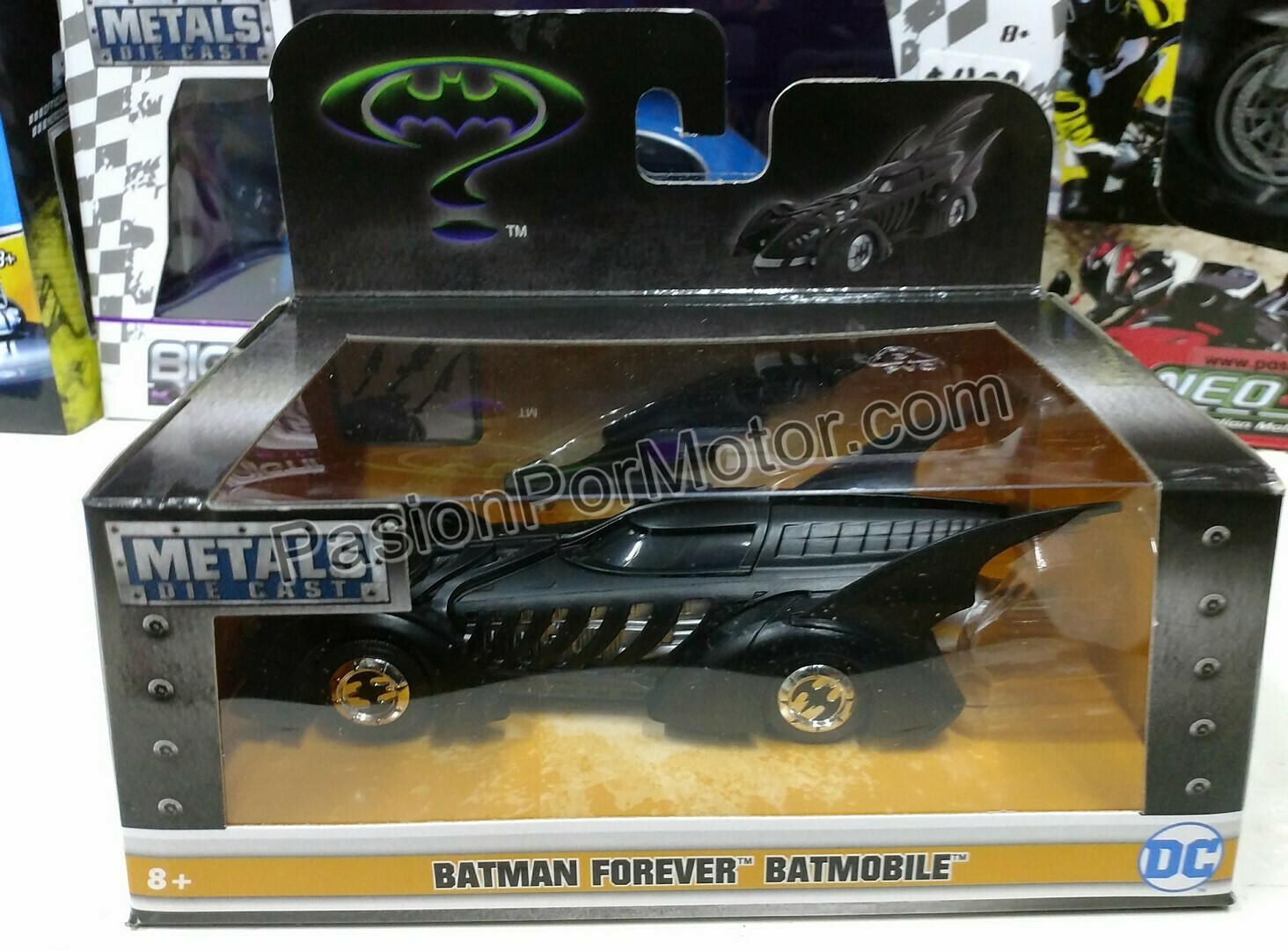 1:32 / 1:43 Batimovil Batman Forever 1995 Jada Toys Metals DC Comics En Caja