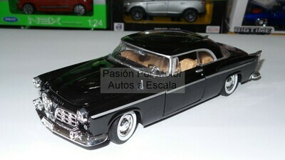1:24 Chrysler C300 Coupe 1955 Negro MOTOR MAX Timeless Legends 00329