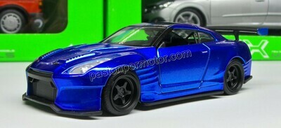 5 Pulgadas / 1:36 Nissan GT-R R35 Ben Sopra 2009 Azul Rapido y Furioso 6 JADA TOYS 00338