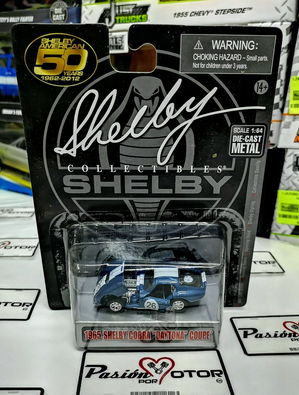 1:64 Shelby Cobra Daytona Coupe 1965 Azul #26 Shelby Collectibles