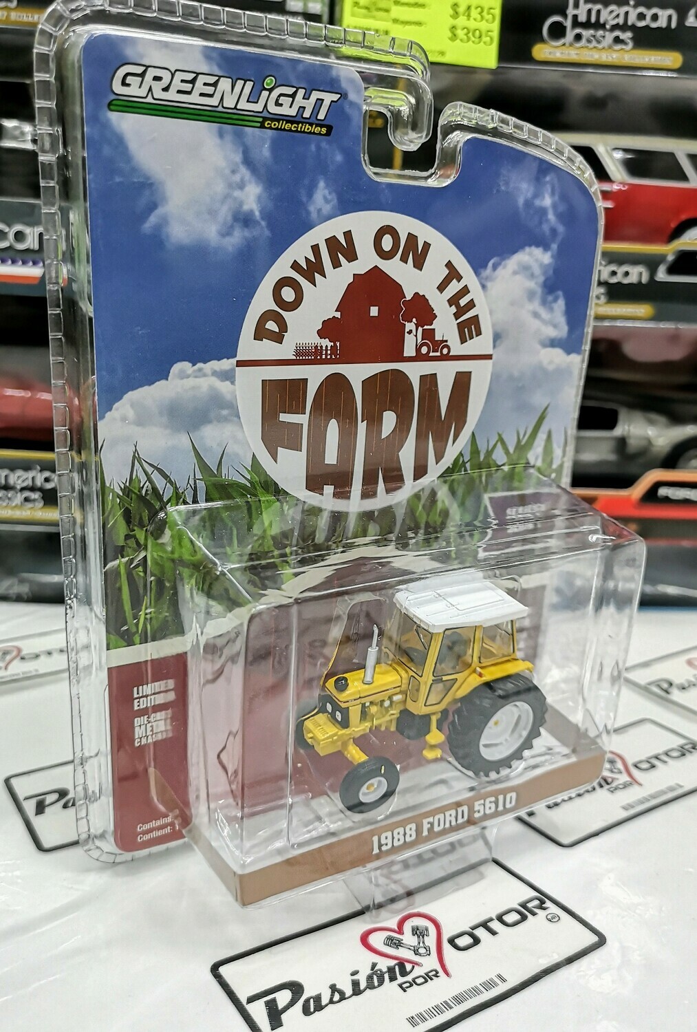 1:64 Ford 5610 1988 Amarillo Tractor Agricola Greenlight Down On The Farm Serie 1