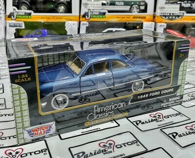 1:24 Ford Coupe 1949 Azul MOTOR MAX 00638