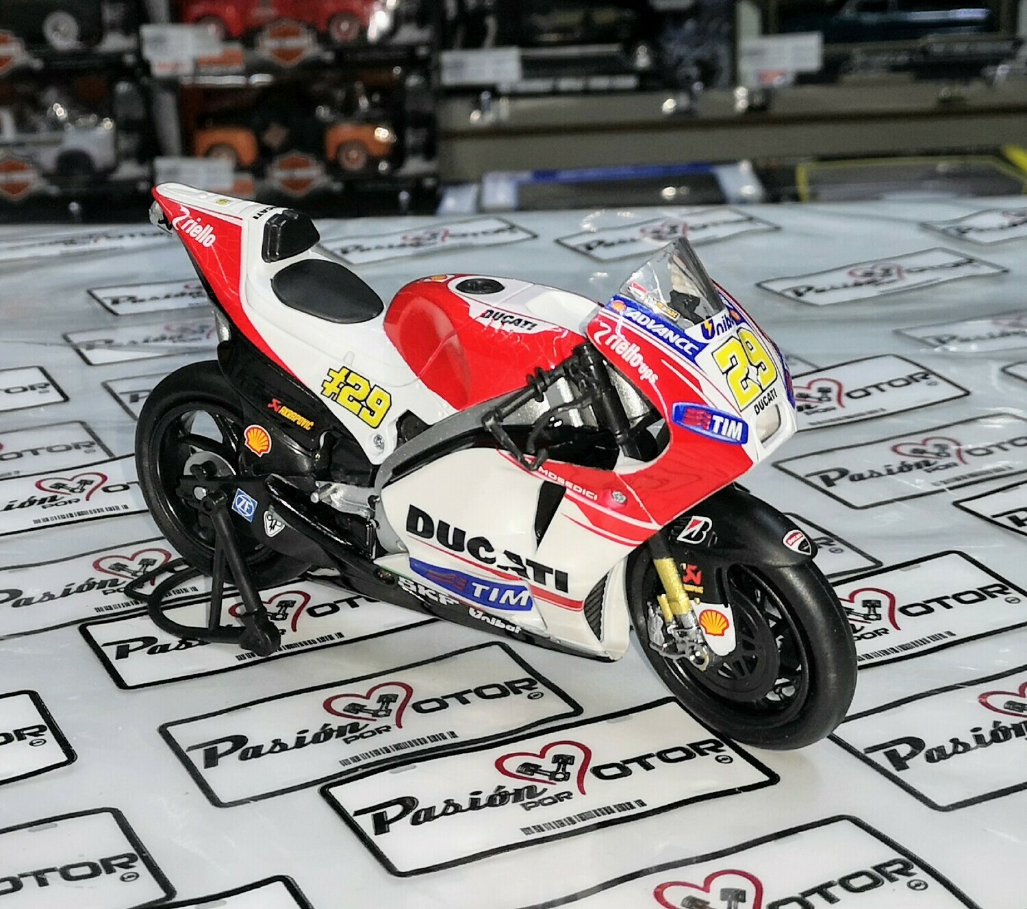 Ducati #1 Moto GP Motorcycle Model  1/12  No Stand 