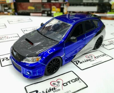 1:24 Subaru Impreza WRX STi 2012 Brian&#39;s Azul Plata Rapido y Furioso 7 JADA TOYS 00740