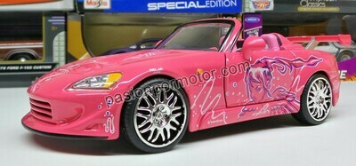 1:24 Honda S2000 2001 Rosa Suki&#39;s Rapido Y Furioso 2 JADA TOYS 00742