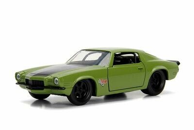 5 Pulgadas / 1:38 Chevrolet Camaro 1973 &quot;F-Bomb&quot; Rapido y Furioso 4 JADA TOYS 1:32 00347