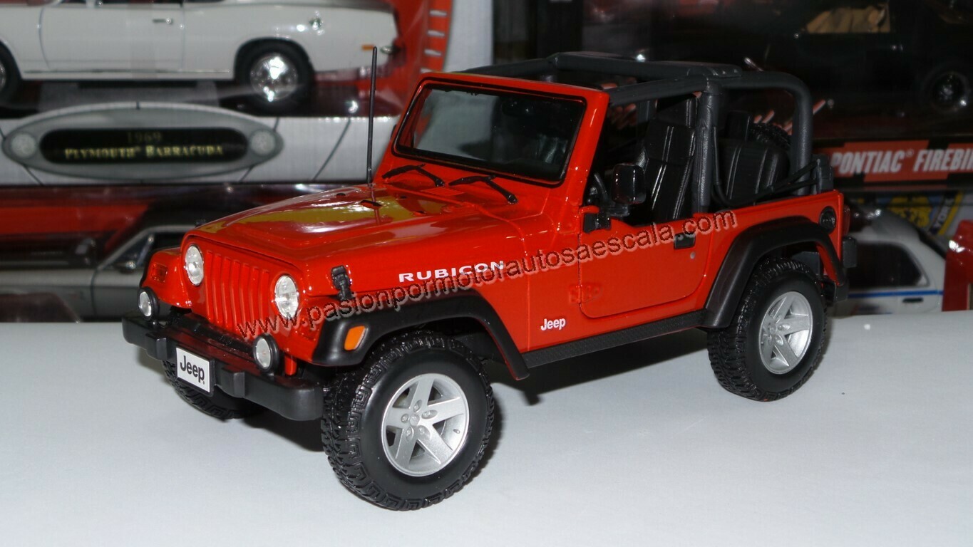 1:18 Jeep Wrangler Rubicon 2003 Rojo MAISTO Special Edition 00783