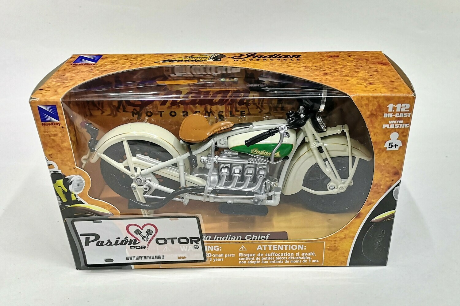 1:12 Indian Chief 1930 Beige New Ray Moto