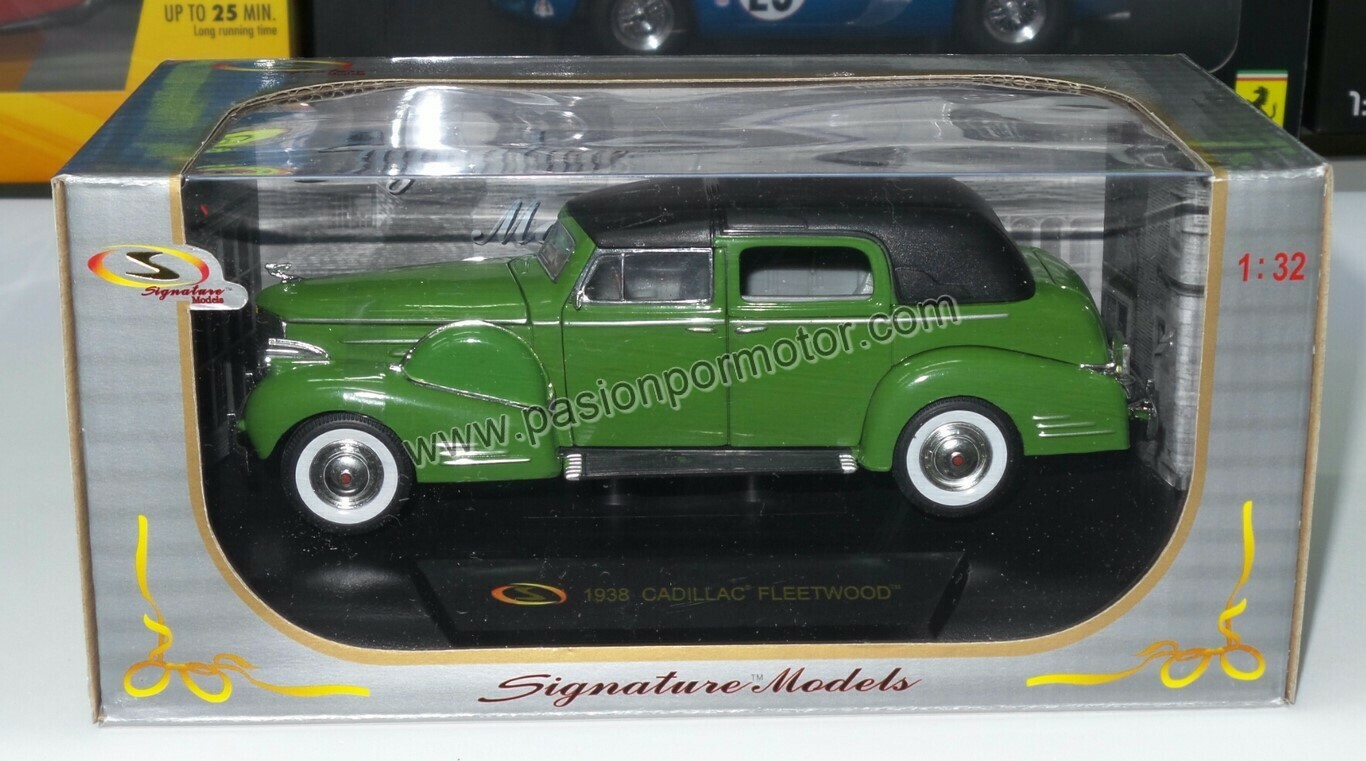 1:32 Cadillac Fleetwood 1938 Verde Signature Models Carcacha C Caja