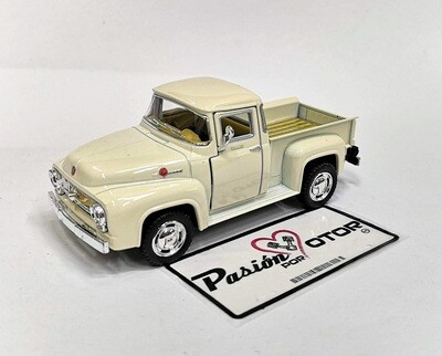 5 Pulgadas / 1:38 Ford F-100 Pick Up 1956 Crema KINSMART En display a Granel 1:32 02769