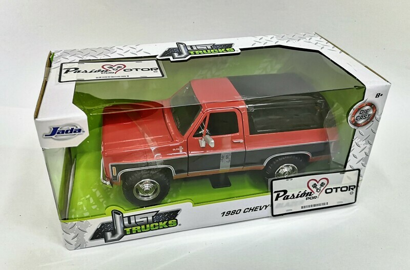 1:24 Chevrolet K5 Blazer 1980 Rojo C Negro Jada Toys  Just Trucks En Caja