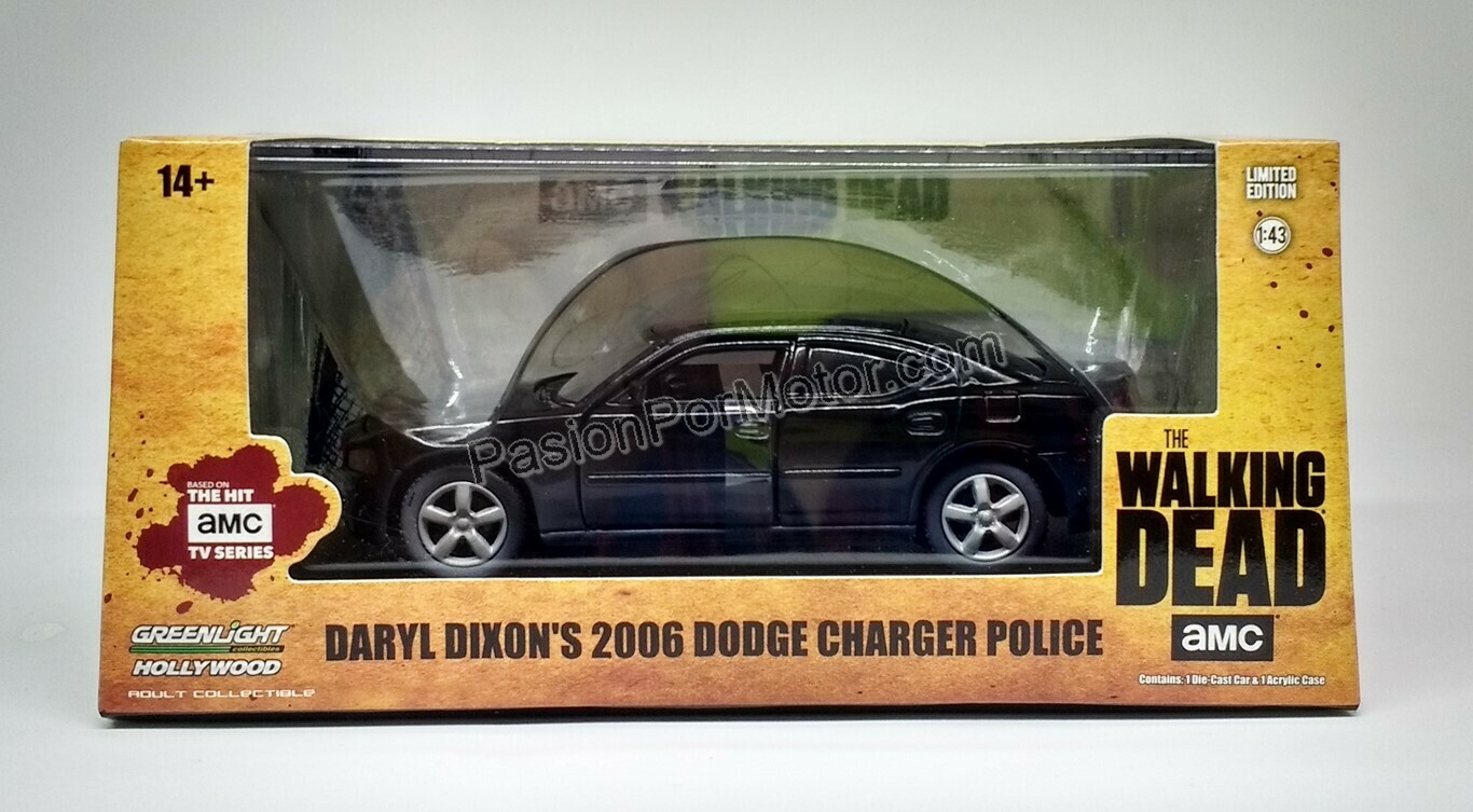 1:43 Dodge Charger 2006 Police Daryl Dixon´s The Walking Dead de Greenlight