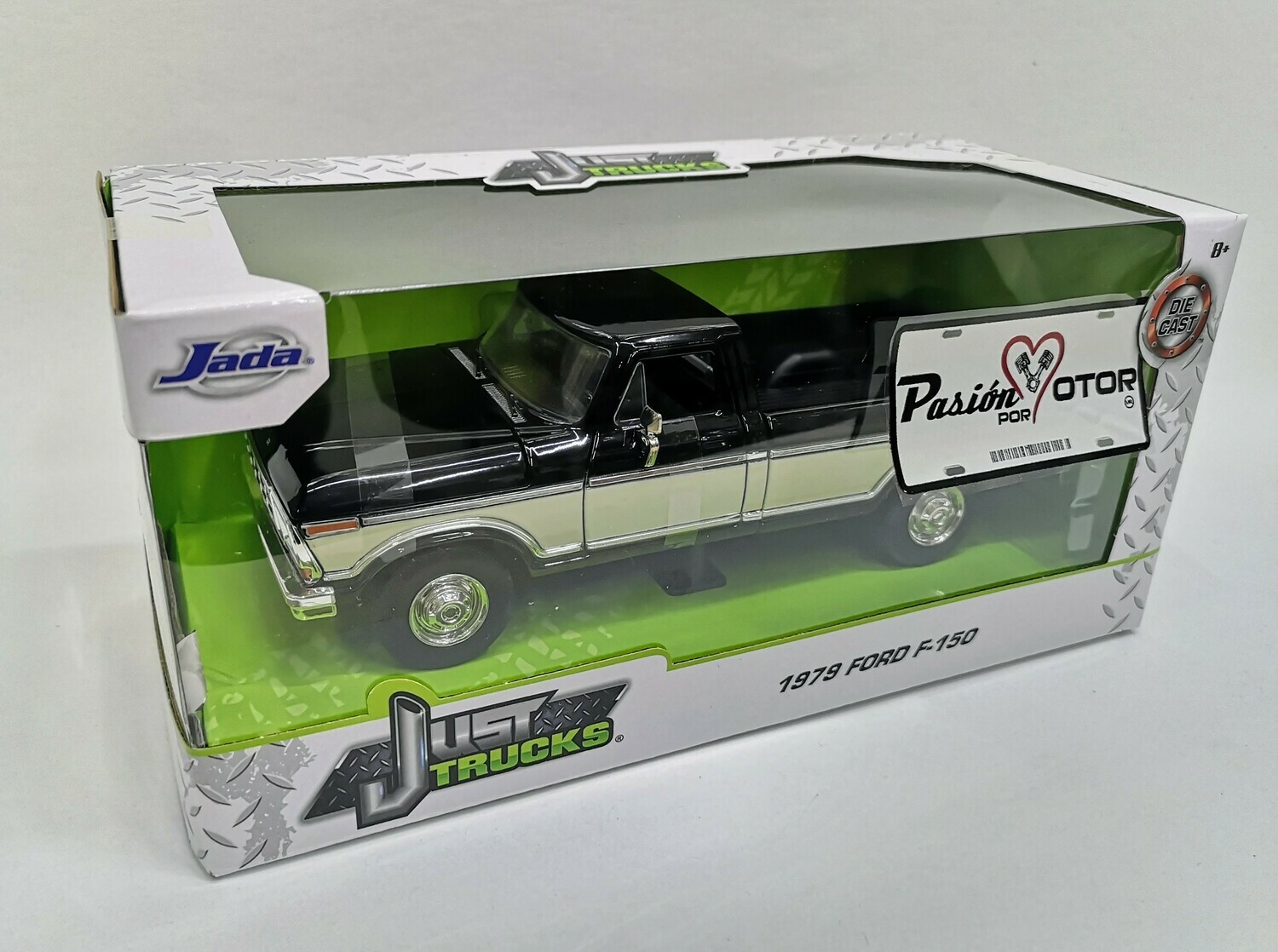 1:24 Ford F-150 Pick Up Caja Larga 1979 Bitono Negro Beige Jada Toys - Just Trucks En Caja