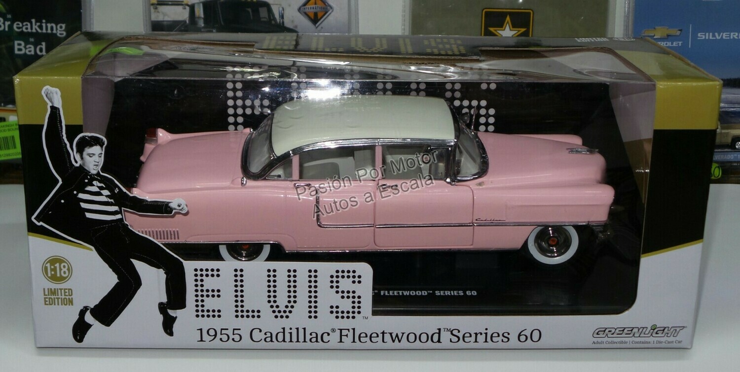 1:18 Cadillac Fleetwood Series 60 1955 Rosa Greenlight - Elvis