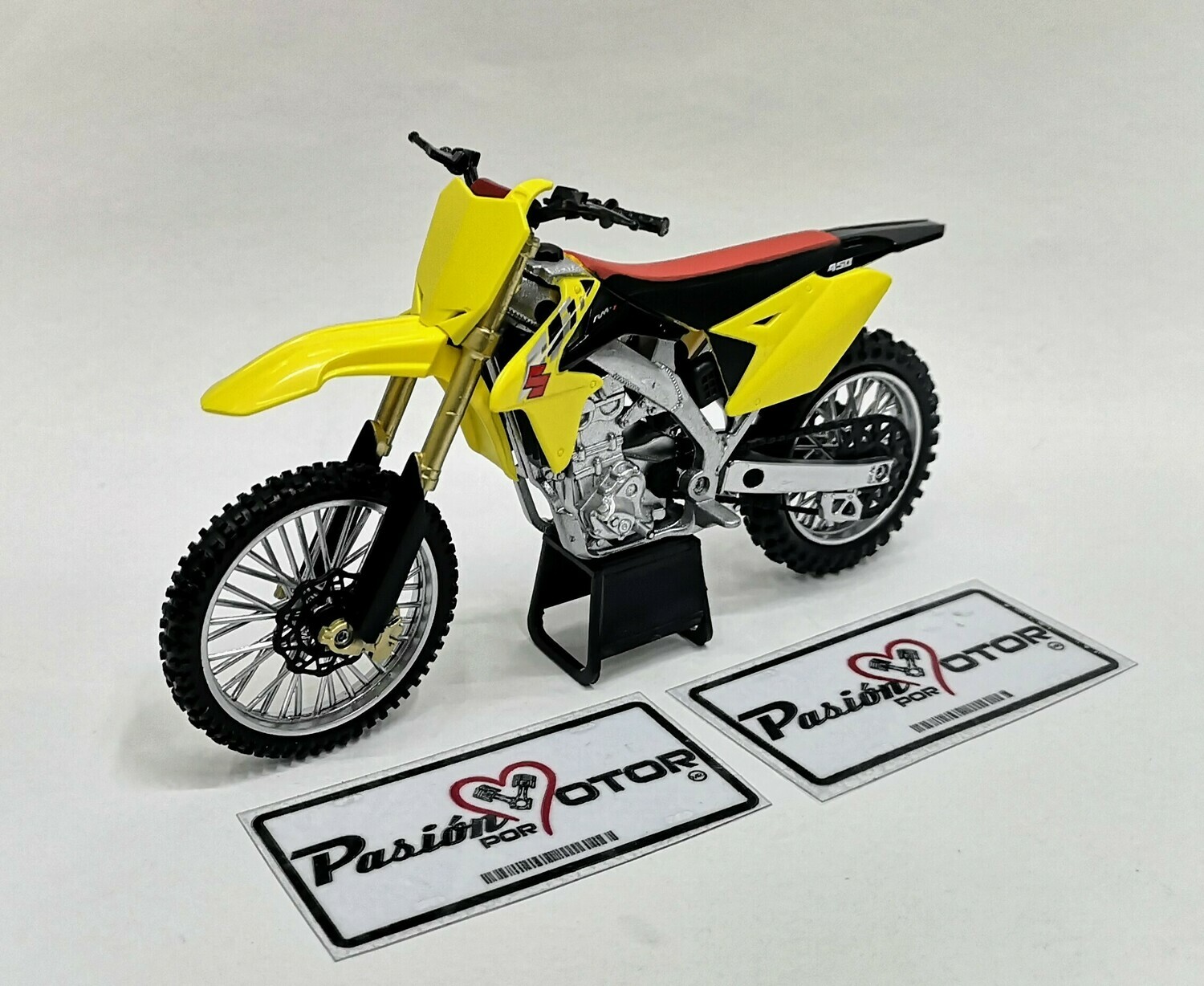 1:12 Suzuki RM-Z450 2014 Amarillo NEW RAY Moto Trial Motocross