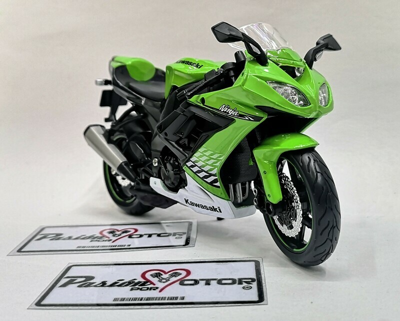 1:12 Kawasaki Ninja ZX-10R 2010 Verde MAISTO Motorcycles 01098
