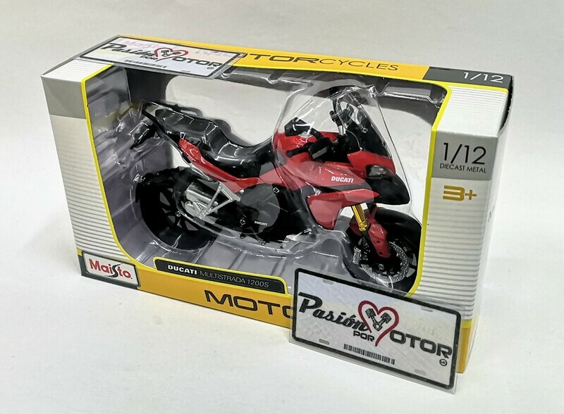 1:12 Ducati Multistrada 1200S Rojo Moto Maisto Motorcycles
