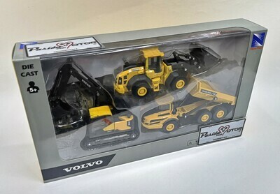 Set de 3 Maquinas Volvo EC140E, A25G y L60H NEW RAY Maquinaria Construccion 01143